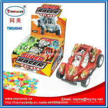 Made in China Jouet de voiture de course en plastique avec des bonbons